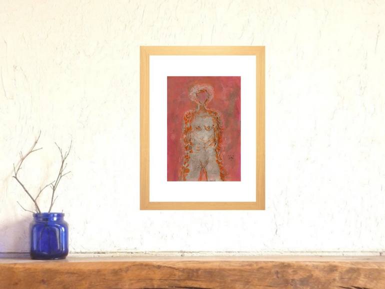 Original Abstract Expressionism Women Painting by Corinne Gegot