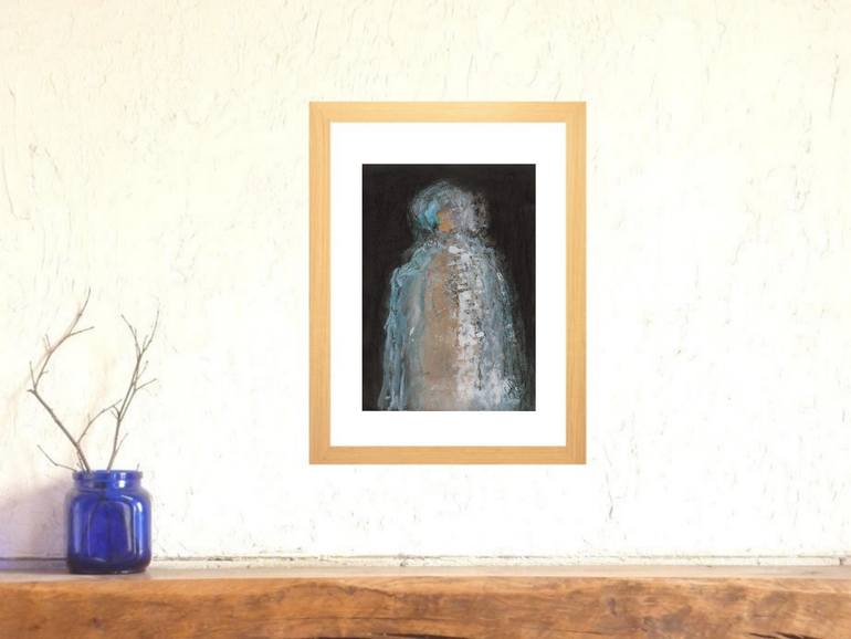 Original Expressionism People Painting by Corinne Gegot