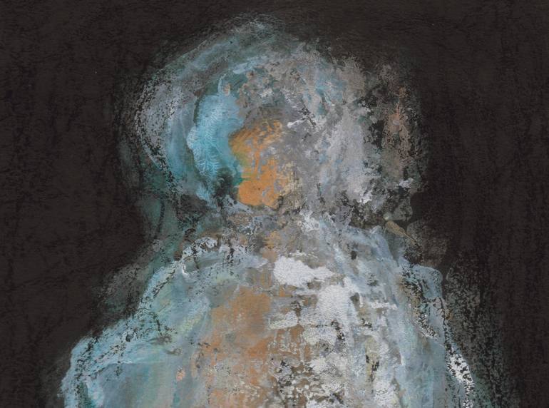 Original Expressionism People Painting by Corinne Gegot