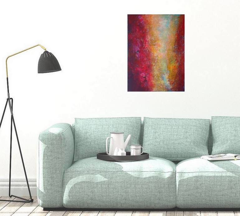 Original Abstract Expressionism Abstract Painting by Corinne Gegot