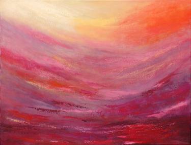 Pink fuchsia abstract landscape thumb