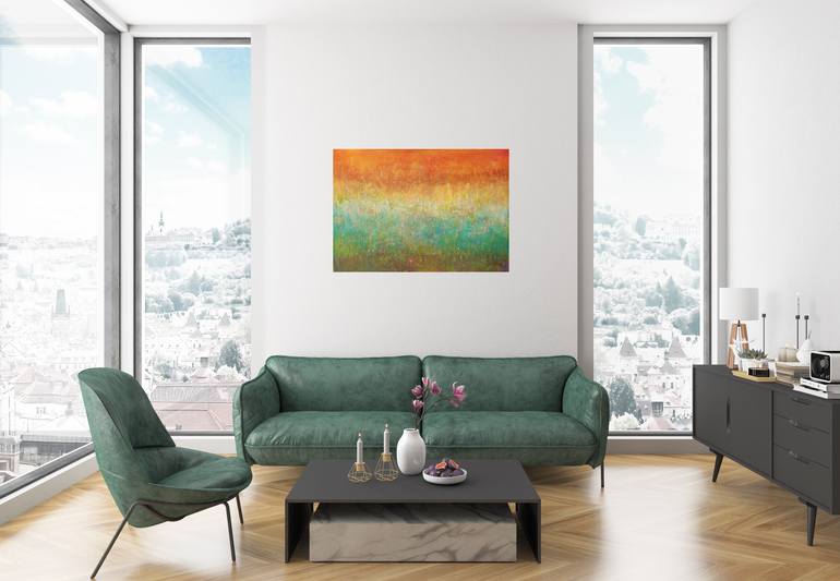Original Abstract Expressionism Abstract Painting by Corinne Gegot
