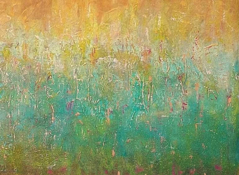 Original Abstract Expressionism Abstract Painting by Corinne Gegot