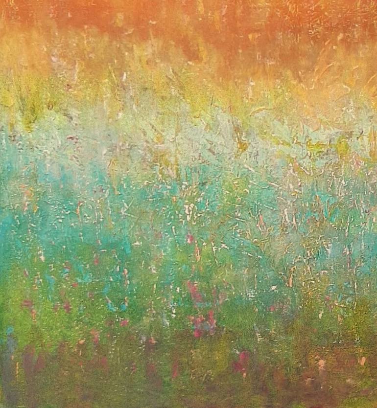 Original Abstract Expressionism Abstract Painting by Corinne Gegot