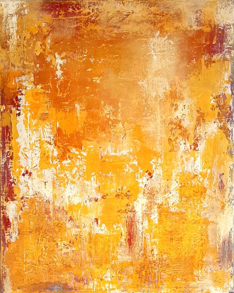 yellow and white abstract art