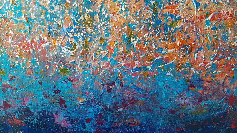 Original Abstract Expressionism Abstract Painting by corinne gegot
