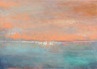 Original Abstract Seascape Paintings by corinne gegot