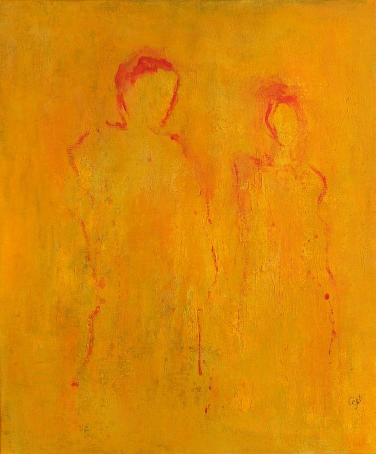 Print of Abstract People Paintings by Corinne Gegot