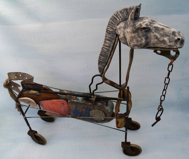 Original Abstract Horse Sculpture by Richard Shaw