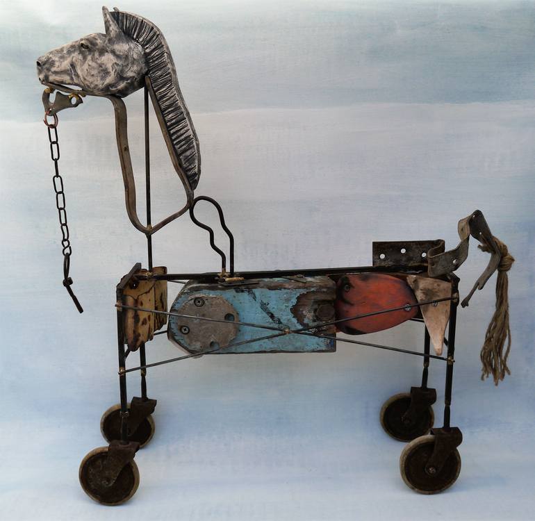 Original Abstract Horse Sculpture by Richard Shaw