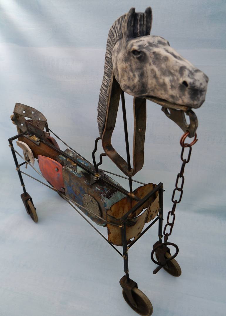 Original Abstract Horse Sculpture by Richard Shaw