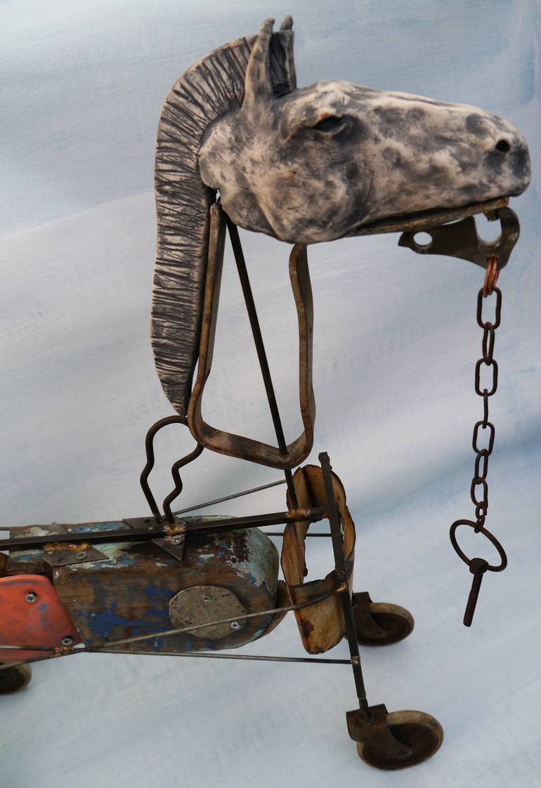 Original Abstract Horse Sculpture by Richard Shaw