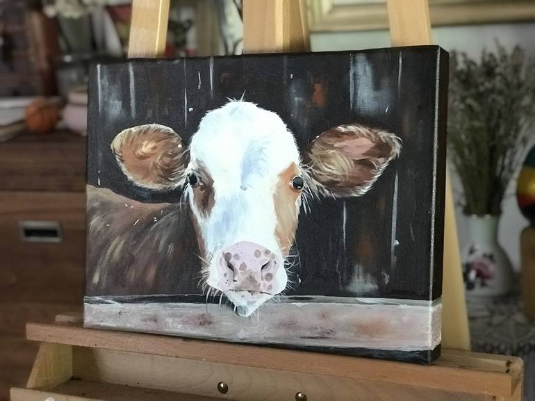 Original Photorealism Animal Painting by Anna Vecherskaia