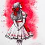 Collection Alice in Wonderland. Illustration series.
