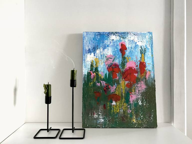 Original Abstract Expressionism Abstract Painting by Galina Khabarova