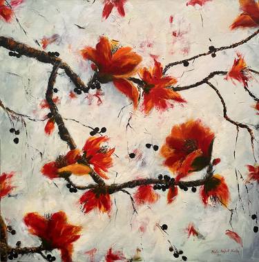 Original Contemporary Floral Paintings by Nidhi Bhatia