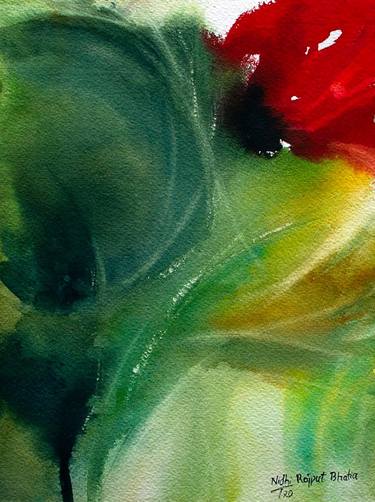 Print of Abstract Floral Paintings by Nidhi Bhatia