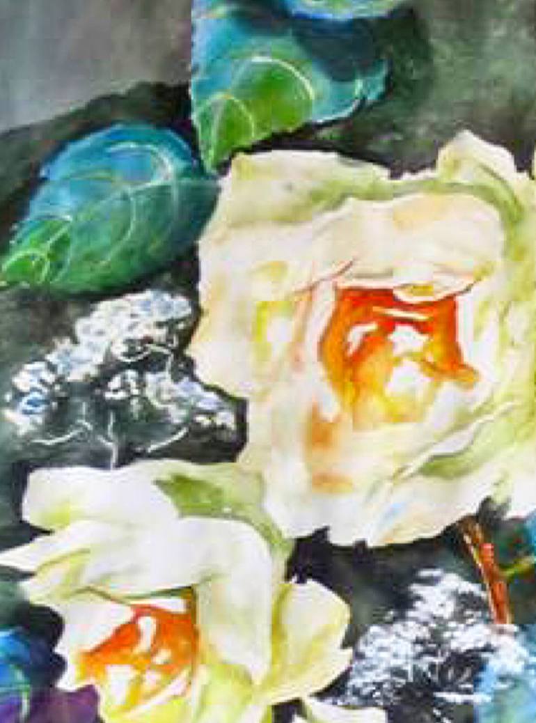 Original Contemporary Floral Painting by Nidhi Bhatia