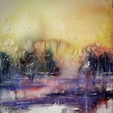 Original Abstract Landscape Paintings by Nidhi Bhatia