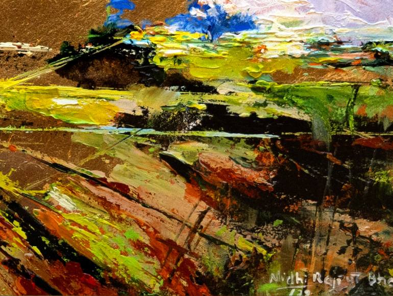 Original Abstract Landscape Painting by Nidhi Bhatia