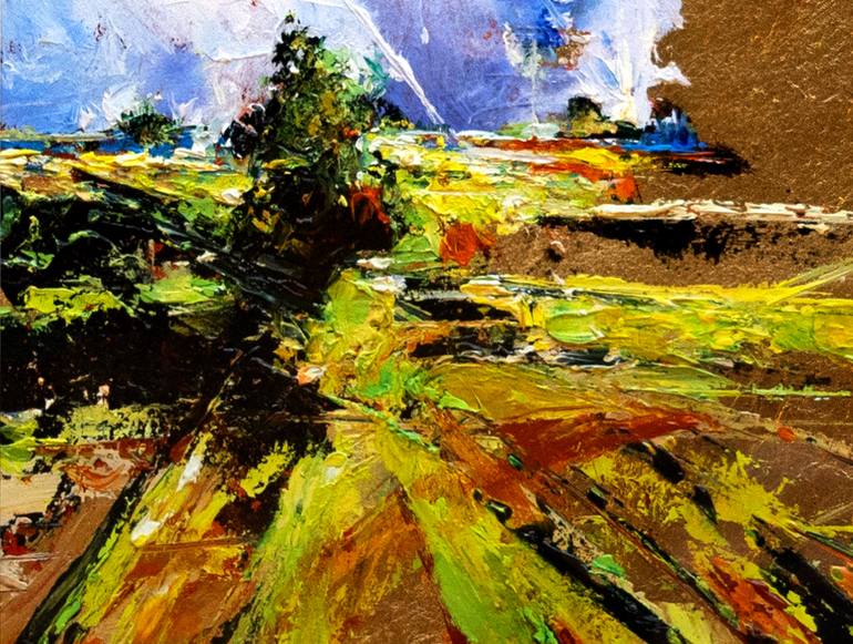 Original Abstract Landscape Painting by Nidhi Bhatia