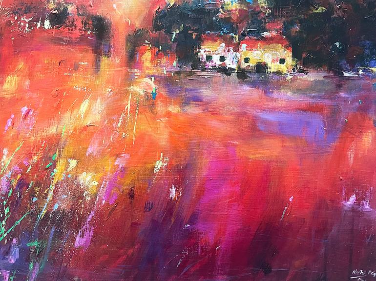 Original Abstract Landscape Painting by Nidhi Bhatia