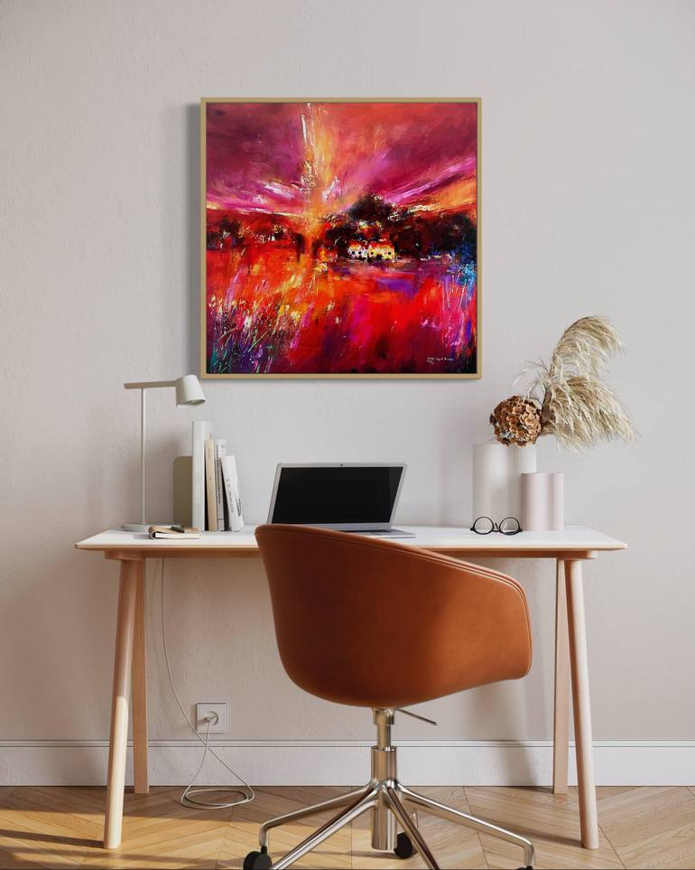 Original Abstract Landscape Painting by Nidhi Bhatia