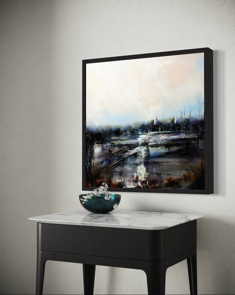 Original Impressionism Landscape Painting by Nidhi Bhatia