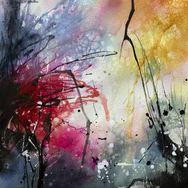 Original Abstract Expressionism Abstract Paintings by Nidhi Bhatia