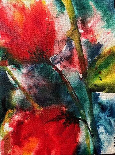 Print of Modern Floral Paintings by Nidhi Bhatia