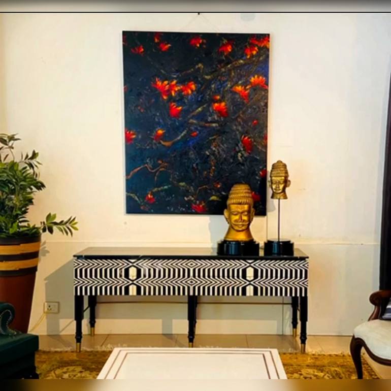 Original Modern Floral Painting by Nidhi Bhatia