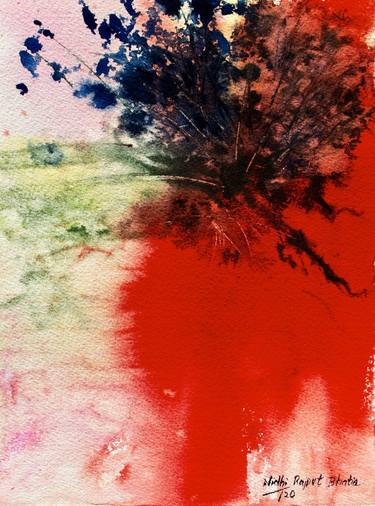 Print of Abstract Floral Paintings by Nidhi Bhatia