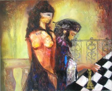 Print of Expressionism Erotic Paintings by Romaya Puchman