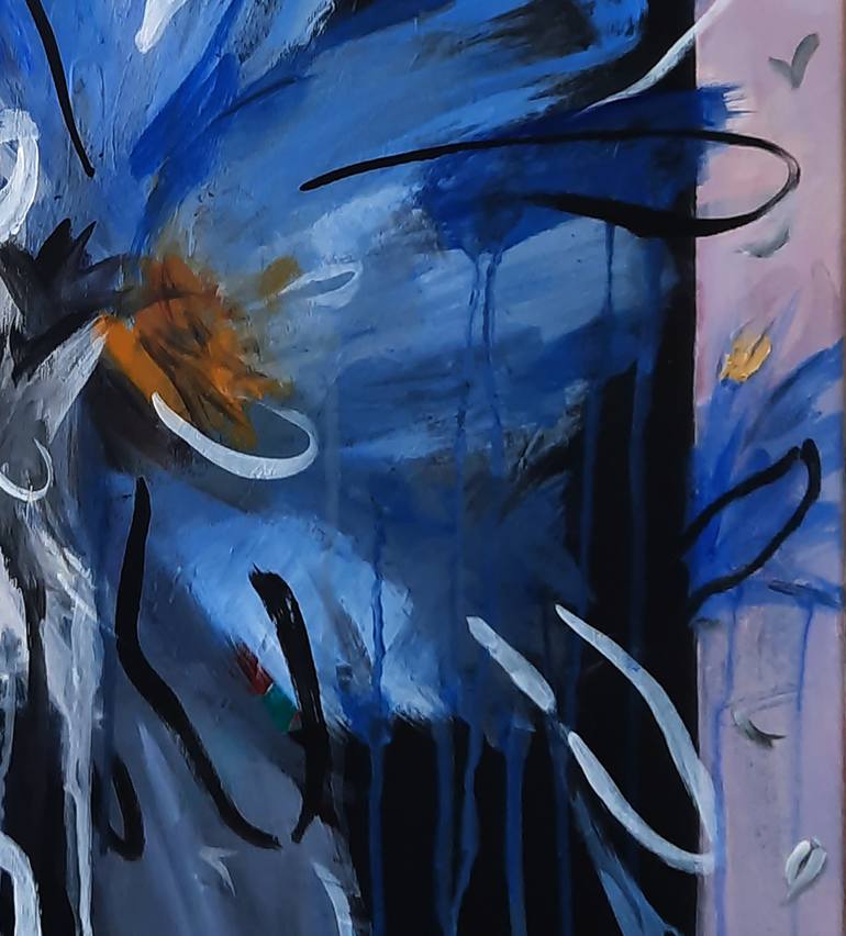 Original Abstract Expressionism Abstract Painting by Romaya Puchman