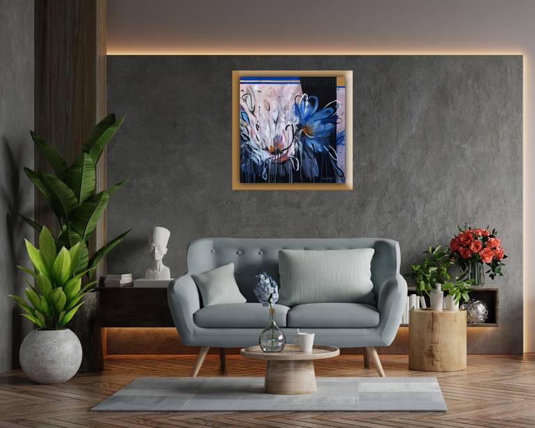Original Abstract Expressionism Abstract Painting by Romaya Puchman