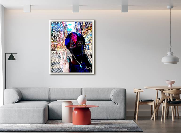 Original Expressionism People Printmaking by Romaya Puchman