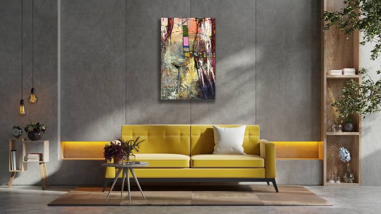 Original Abstract Expressionism Abstract Painting by Romaya Puchman