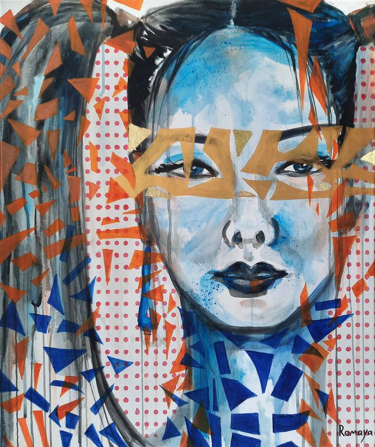 Japan girl Painting by Romaya Puchman | Saatchi Art