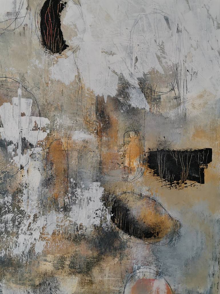 Original Abstract Expressionism Abstract Painting by Iza Kono