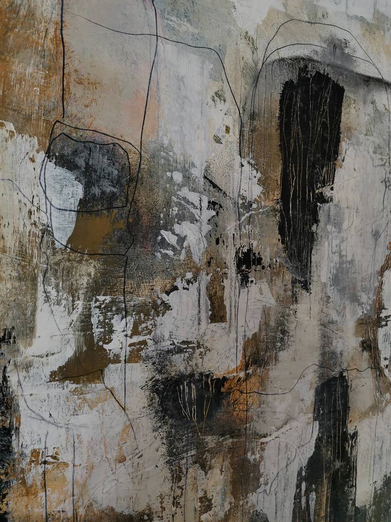 Original Abstract Expressionism Abstract Painting by Iza Kono