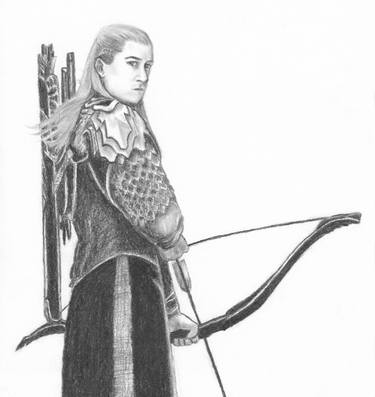 Legolas with bow and arrow thumb