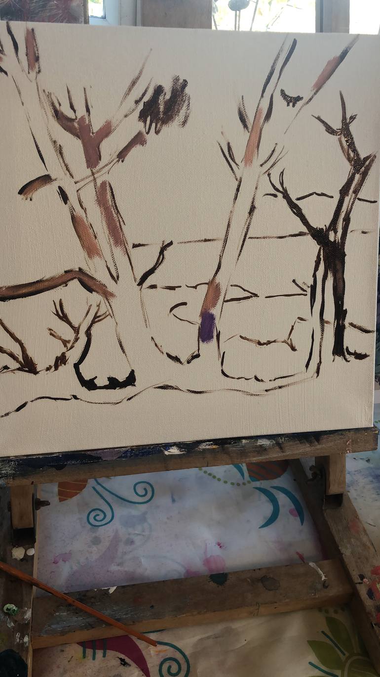 Original Impressionism Nature Painting by Carolyn Nicholls