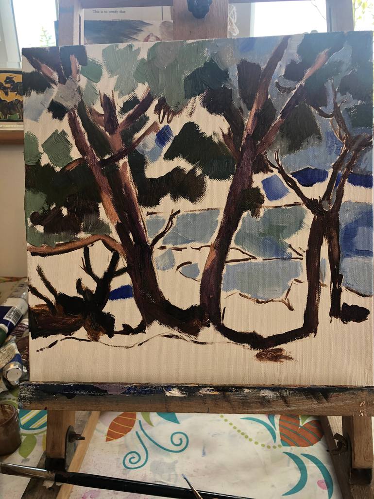 Original Impressionism Nature Painting by Carolyn Nicholls