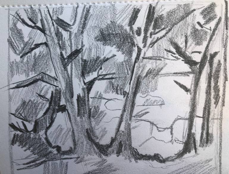 Original Impressionism Nature Painting by Carolyn Nicholls