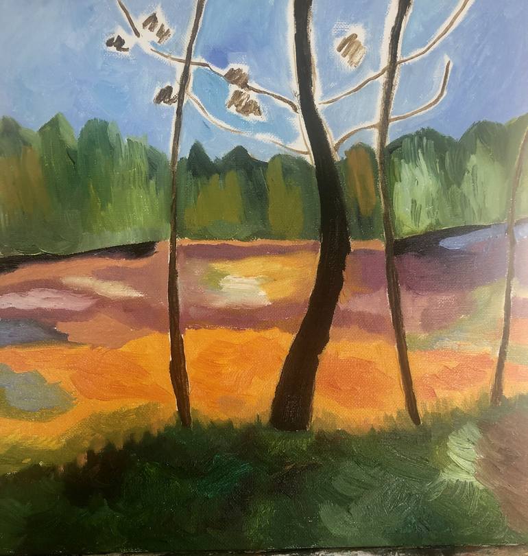 Original Impressionism Nature Painting by Carolyn Nicholls