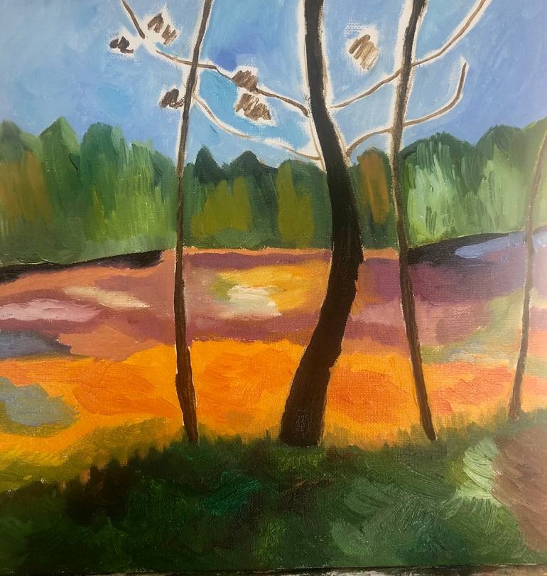 Original Impressionism Nature Painting by Carolyn Nicholls