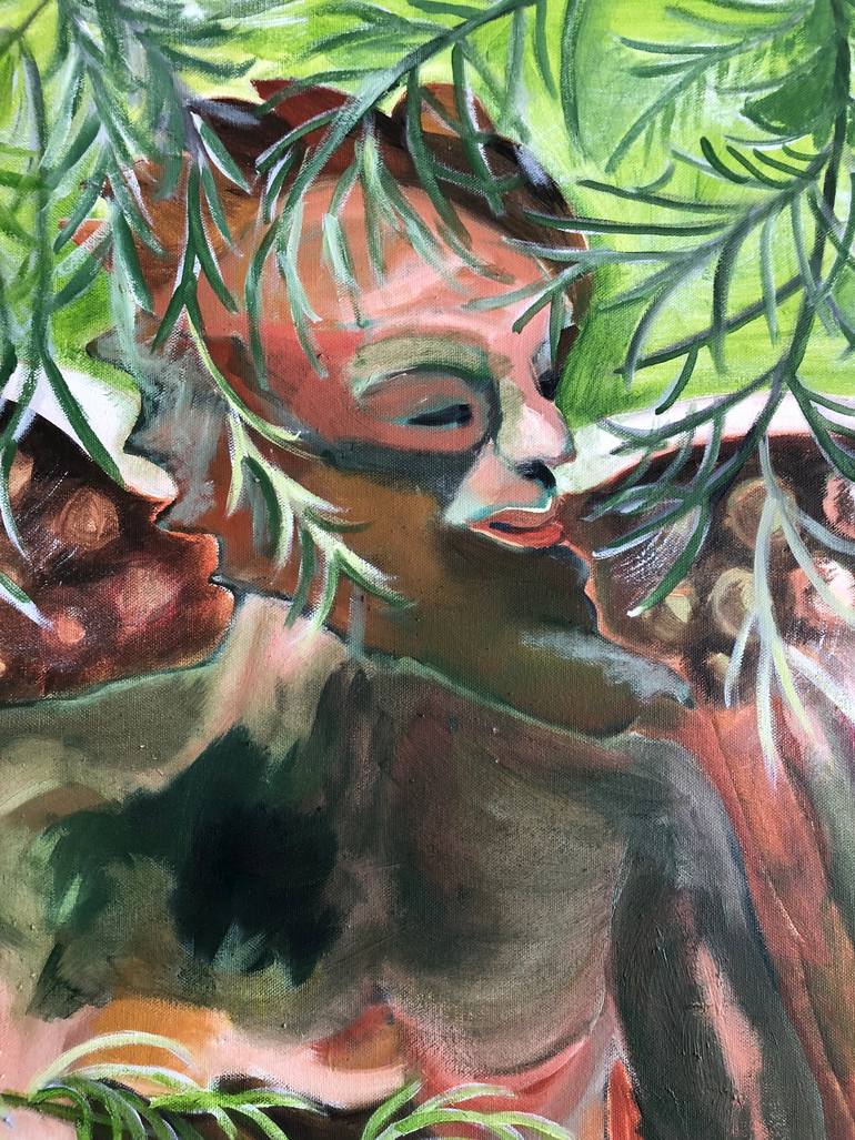 Original Folk Nature Painting by Carolyn Nicholls