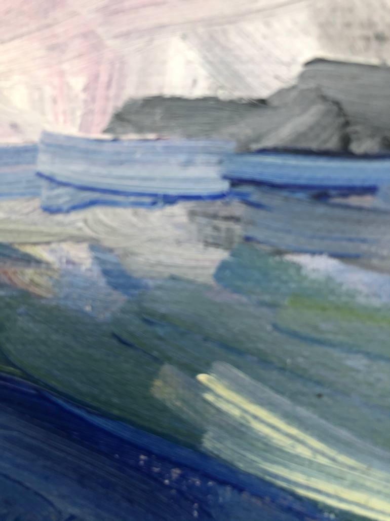 Original Impressionism Seascape Painting by Carolyn Nicholls