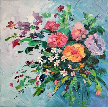 Print of Abstract Floral Paintings by Elena Korto