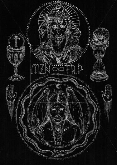 Original Conceptual Religious Drawings by mzntrp art